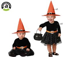 Disfraz Brujita Bebé Naranja