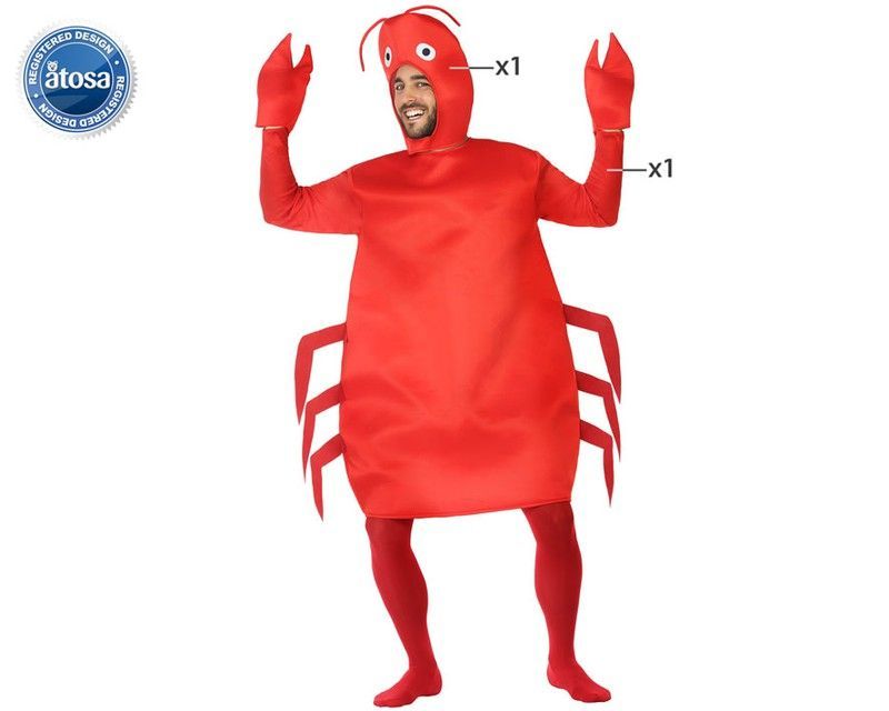 Disfraz cangrejo adulto
