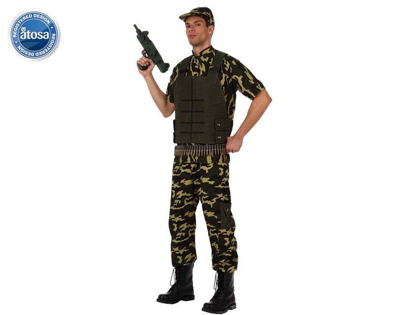 Disfraz de camuflaje adulto