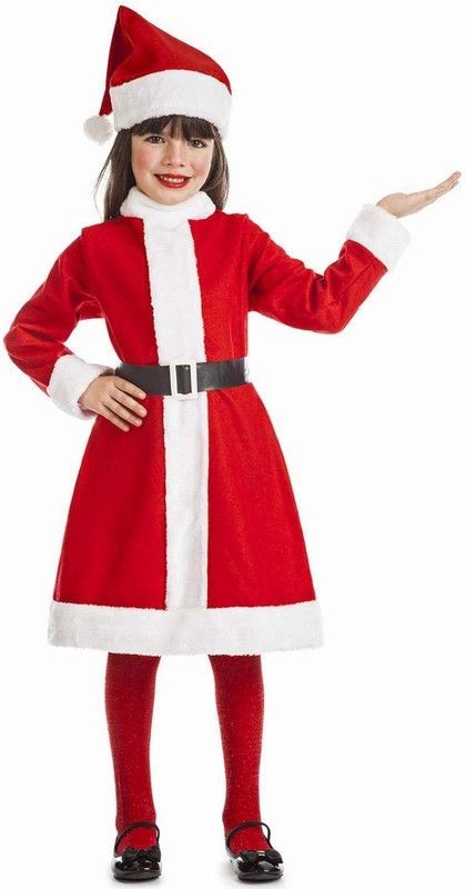 Disfraz de mama noel infantil Kimokawaii