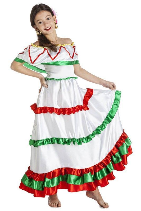 Disfraz de mexicana infantil Kimokawaii