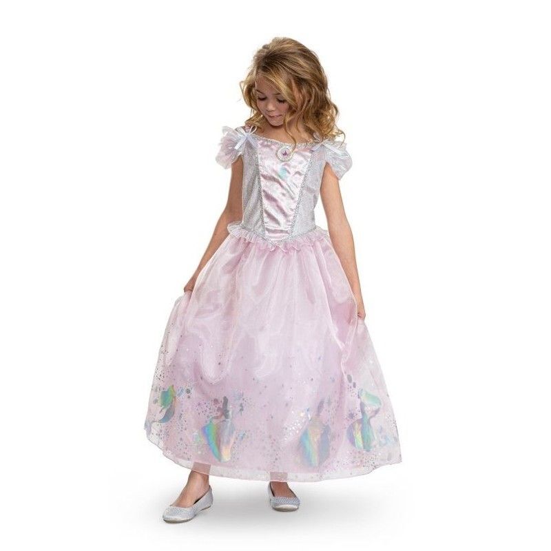 Disfraz Disney  Princesas Multi Deluxe 100 Aniversario Talla 5-6 Años