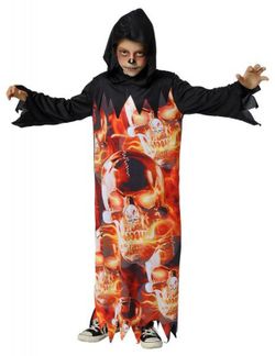 Disfraz esqueleto del infierno infantil