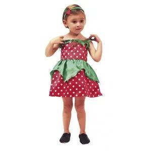 Disfraz Fresita - Talla: 3-5 Años