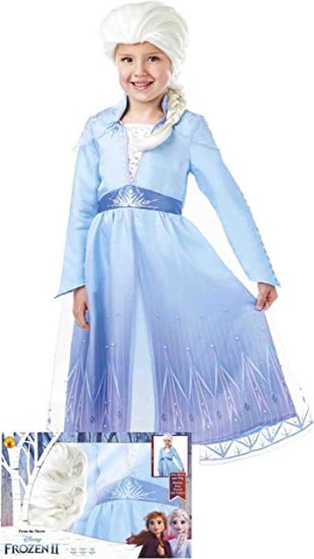 Disfraz Frozen 2 Elsa con Peluca  T: M (5-6 años)