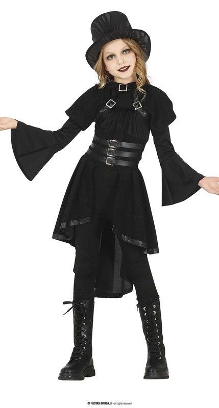 Disfraz infantil de gótica