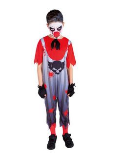 Disfraz infantil de payaso villano con sonido