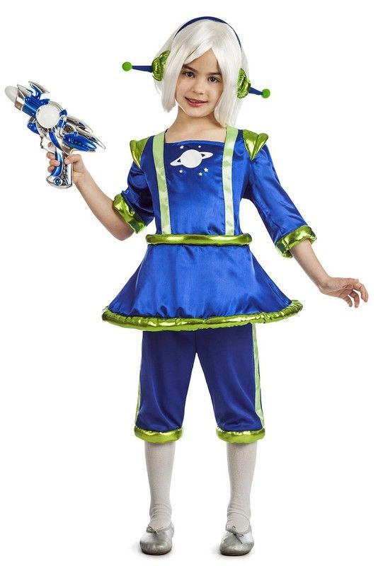 Disfraz marcianita infantil Kimokawaii