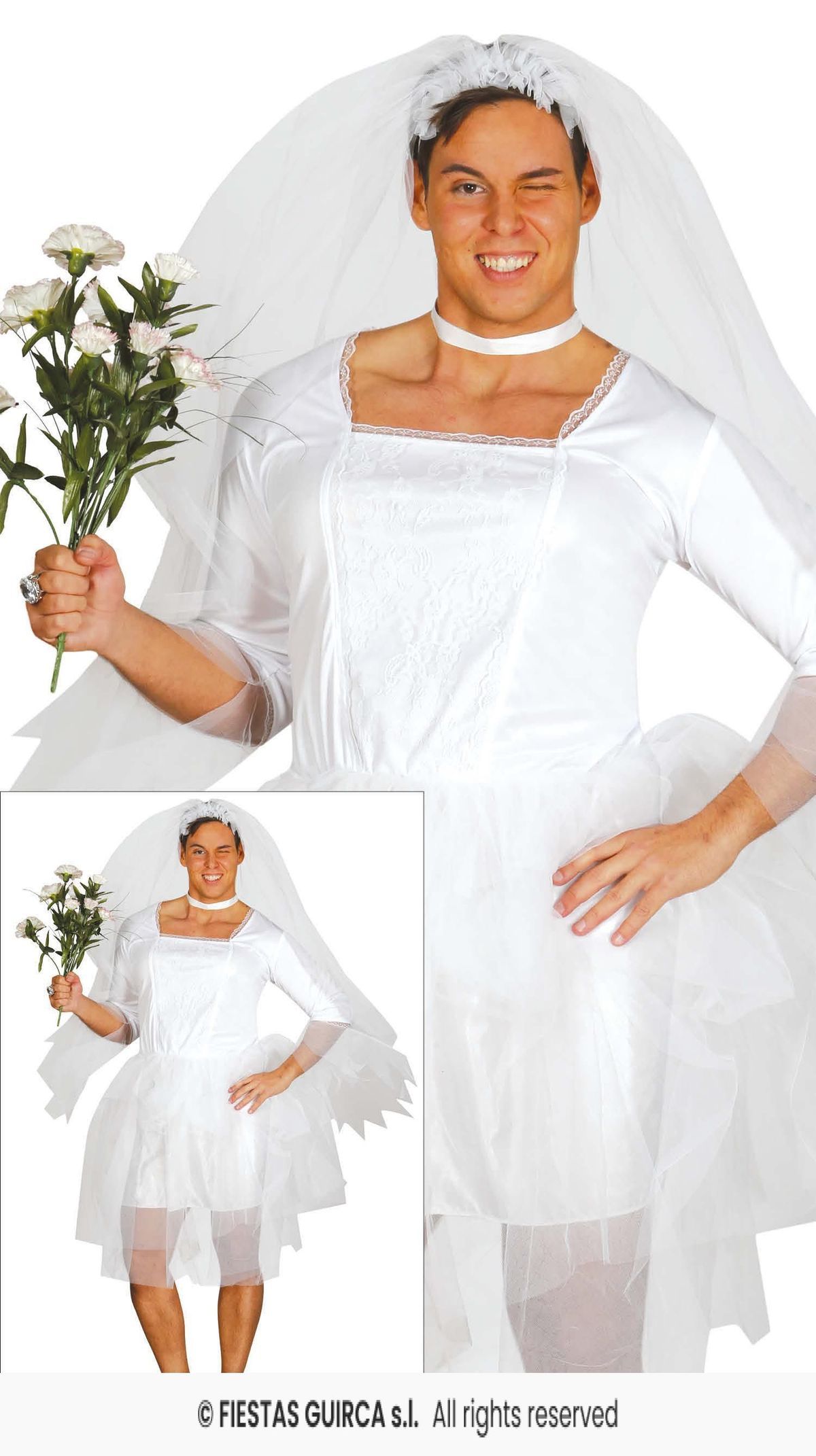 Disfraz Novia hombre adulto
