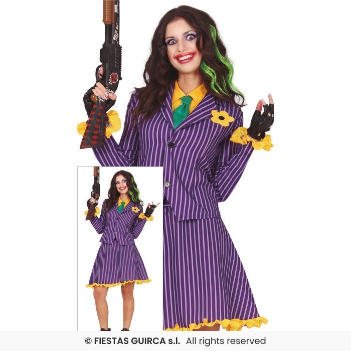 Disfraz payasa joker mujer