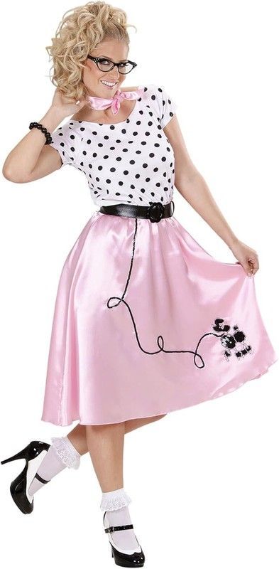 Disfraz  pink lady años 50