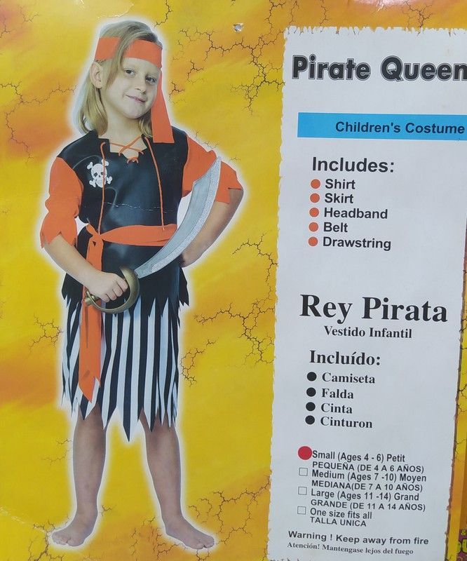Disfraz Reina Pirata T: S (4 A 6 Años)