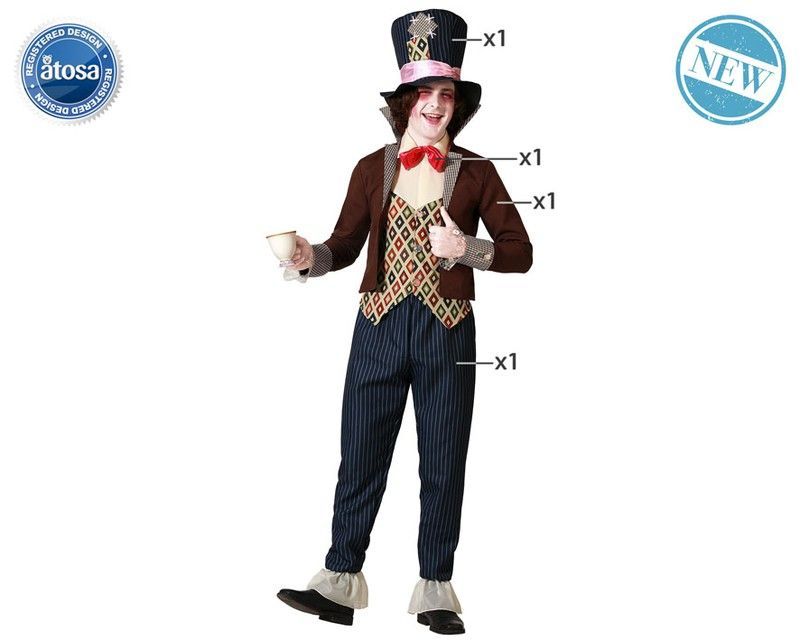 Disfraz sombrerero loco adulto