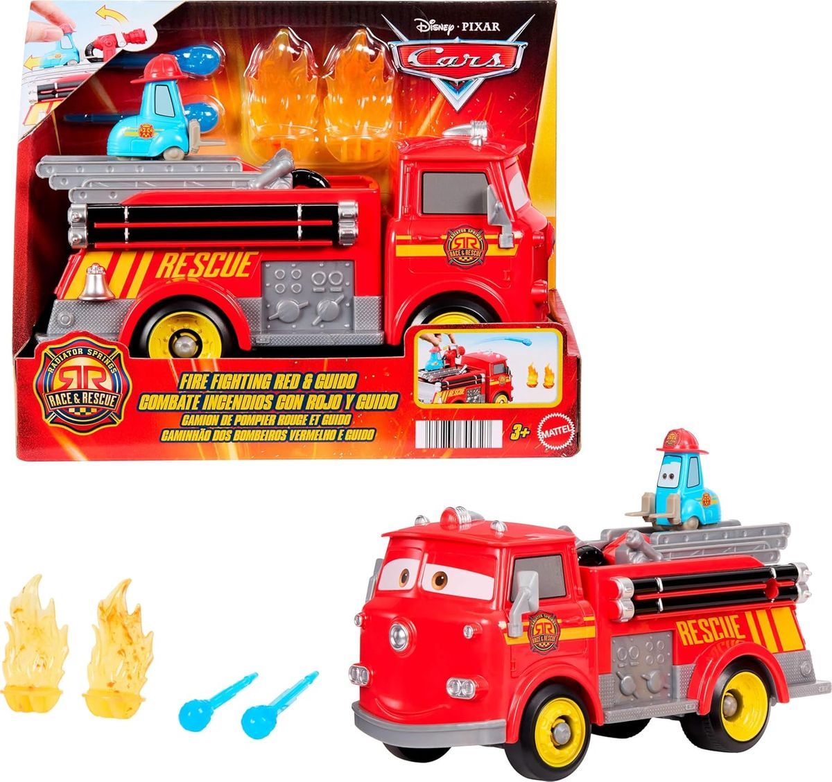 Disney Pixar Cars Radiador Springs Camión de bomberos