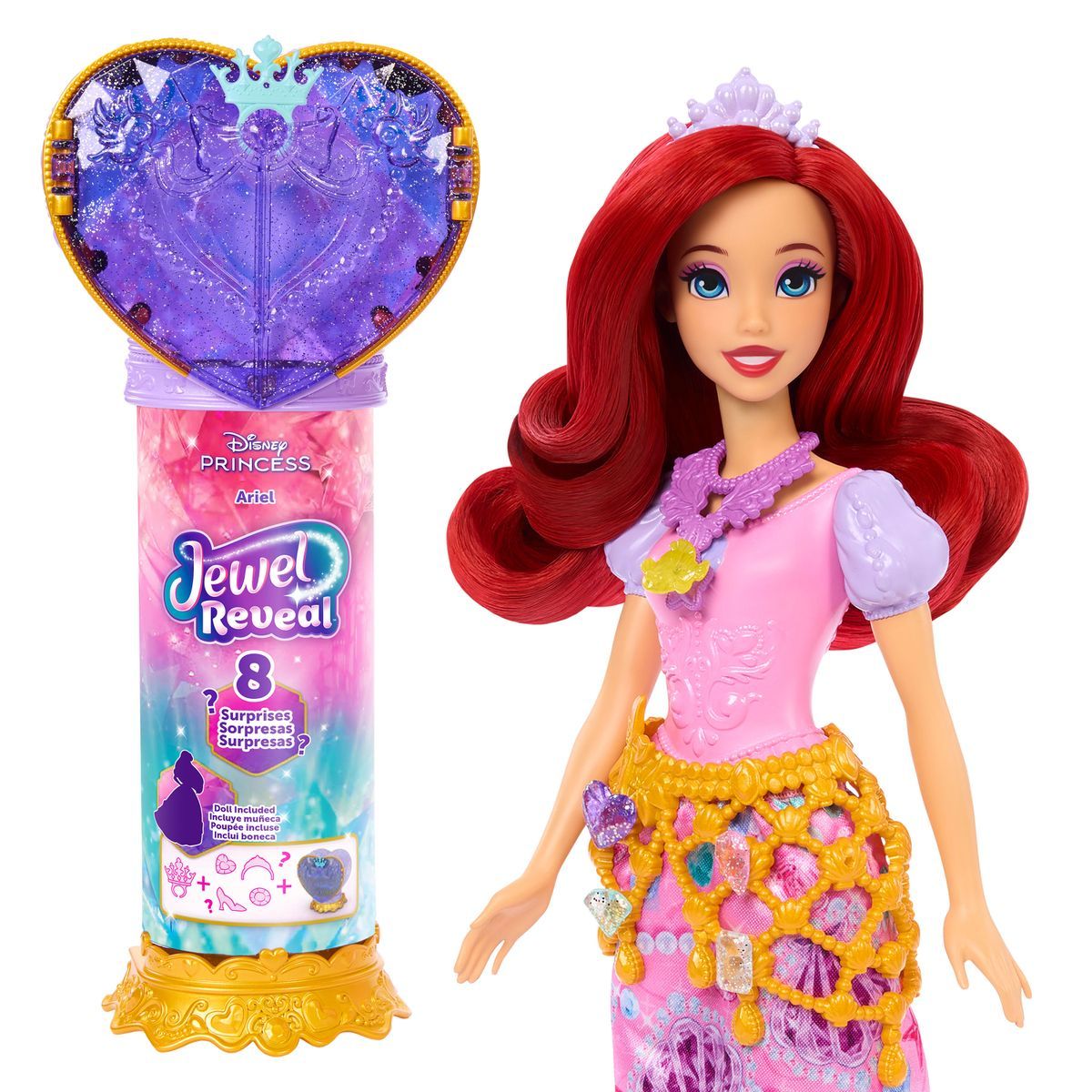 DISNEY PRINCESS MUÑECA ARIEL REVEAL