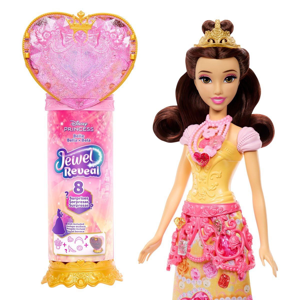 DISNEY PRINCESS MUÑECA BELLA REVEAL