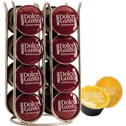 Dispensador cápsulas café 16un. Cromo iris