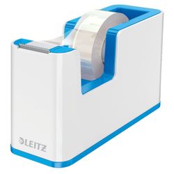 Dispensador de cinta adhesiva Leitz WOW DUAL, azul/blanco