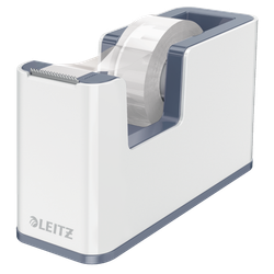 Dispensador de cinta adhesiva Leitz WOW DUAL, blanco/gris