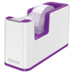 Dispensador de cinta adhesiva Leitz WOW DUAL, violeta/blanco