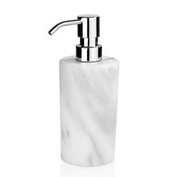 Dispensador de mármol 180ml Blanco, Ø7x18cm | Athens