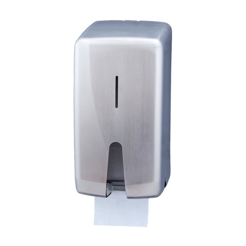 Dispensador de papel higiénico doble inoxidable satinado