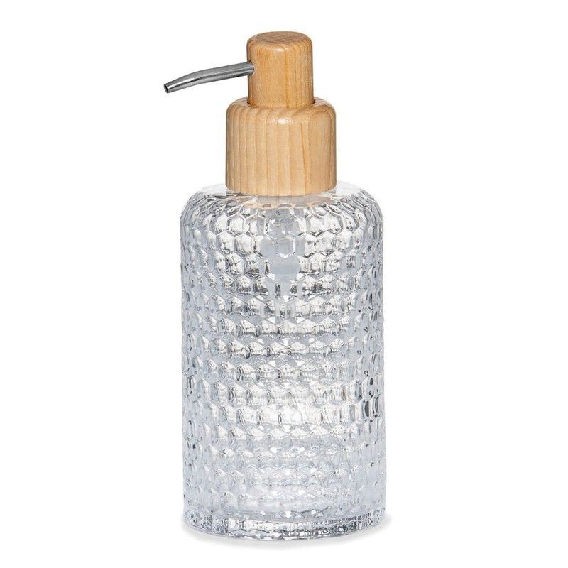 Dispensador de Vidrio y Fresno 330ml, Ø7,5,x18cm