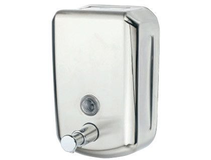 Dispensador Manual Q-Connect de Jabon 800 Ml Acero Inoxidable 178X114X56 Mm