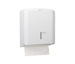 Dispensadores de papel toalla Toalla plegada C/Z adosado en pared   Acero Epoxi Blanco DT2106 Mediclinics