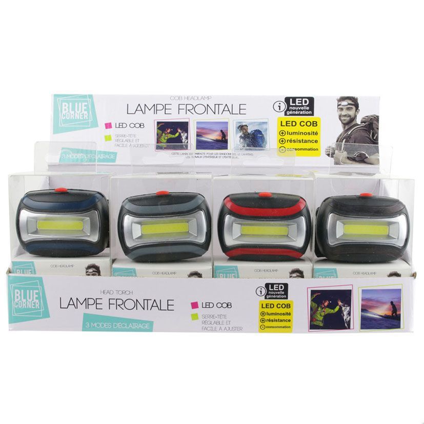 Display 12Un Linterna De Cabeza Led Cob