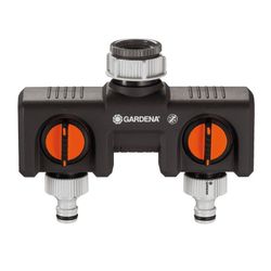 Distribuidor grifo 2 vías GARDENA. Distribuidor Grifo 2 Vias