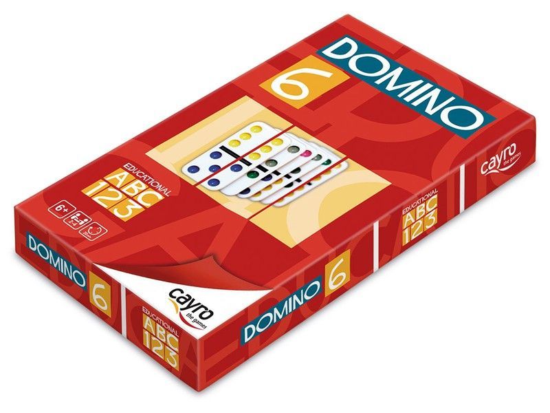Domino Inf. 6 Puntos Colores 28 Pzas.