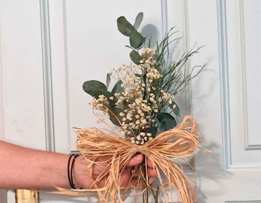 Dos Lazos Coche Paniculata y Rafia