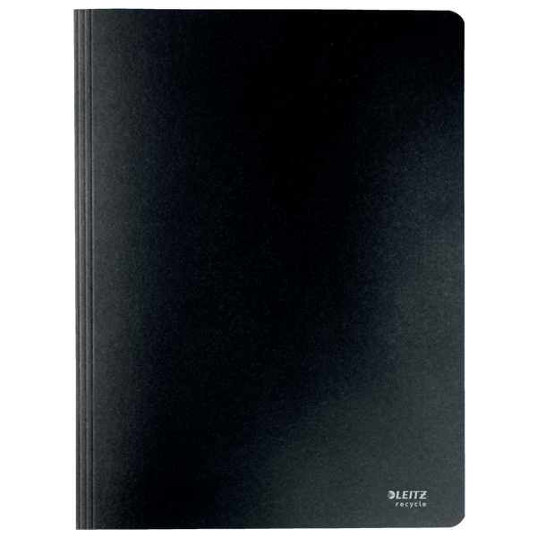 Dosier fástener de cartón Leitz Recycle con mecanismo metálico. 100% reciclable. DIN A4, negro