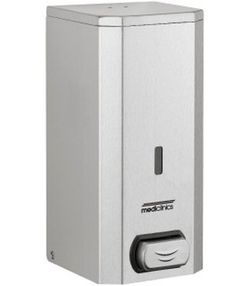Dosificador de jabón líquido pulsador Acero inox AISI 304 Satinado DJ0031CS Mediclinics