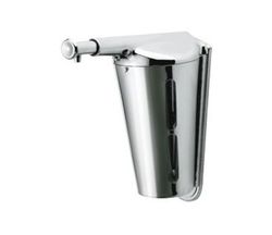 Dosificador de jabón pulsador Acero inox AISI 304 Brillante DJ0110C Mediclinics