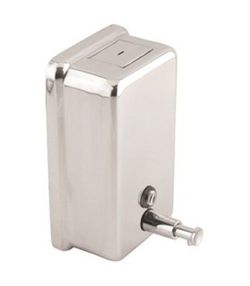 Dosificador de jabón pulsador Acero inox AISI 304 Brillante DJ0111C Mediclinics