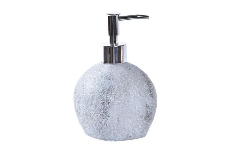 Dosificador efecto cemento gris redondo resina