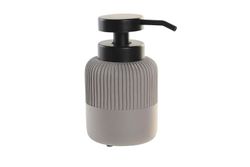 Dosificador Jabón Cemento Pp 7X10,5X15 Mate Gris Juegos BAño