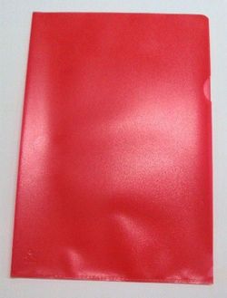 Dossier color Fº c/uñero, rojo