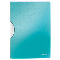 Dossier de presentación WOW. PP. DIN A4. Clip gris oscuro y tapas turquesa