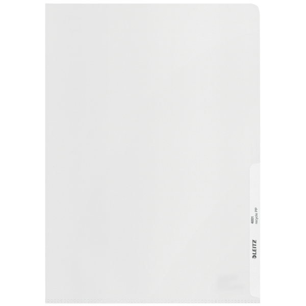 Dossier uñero (Caja de 100). PP. 140 micras. Leitz Recycle. DIN A4, transparente