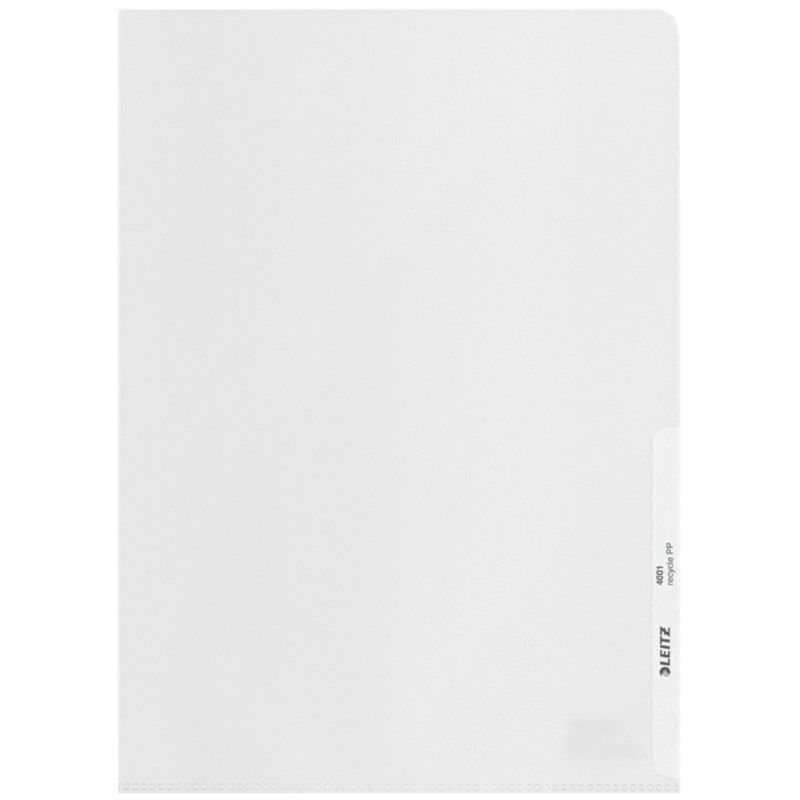 Dossier uñero (Caja de 100). PP. 140 micras. Leitz Recycle. DIN A4, transparente