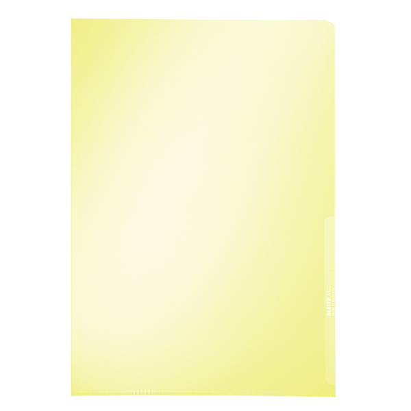 Dossier uñero Leitz (Caja 100) PVC rígido. 150 micras. DIN A4, amarillo
