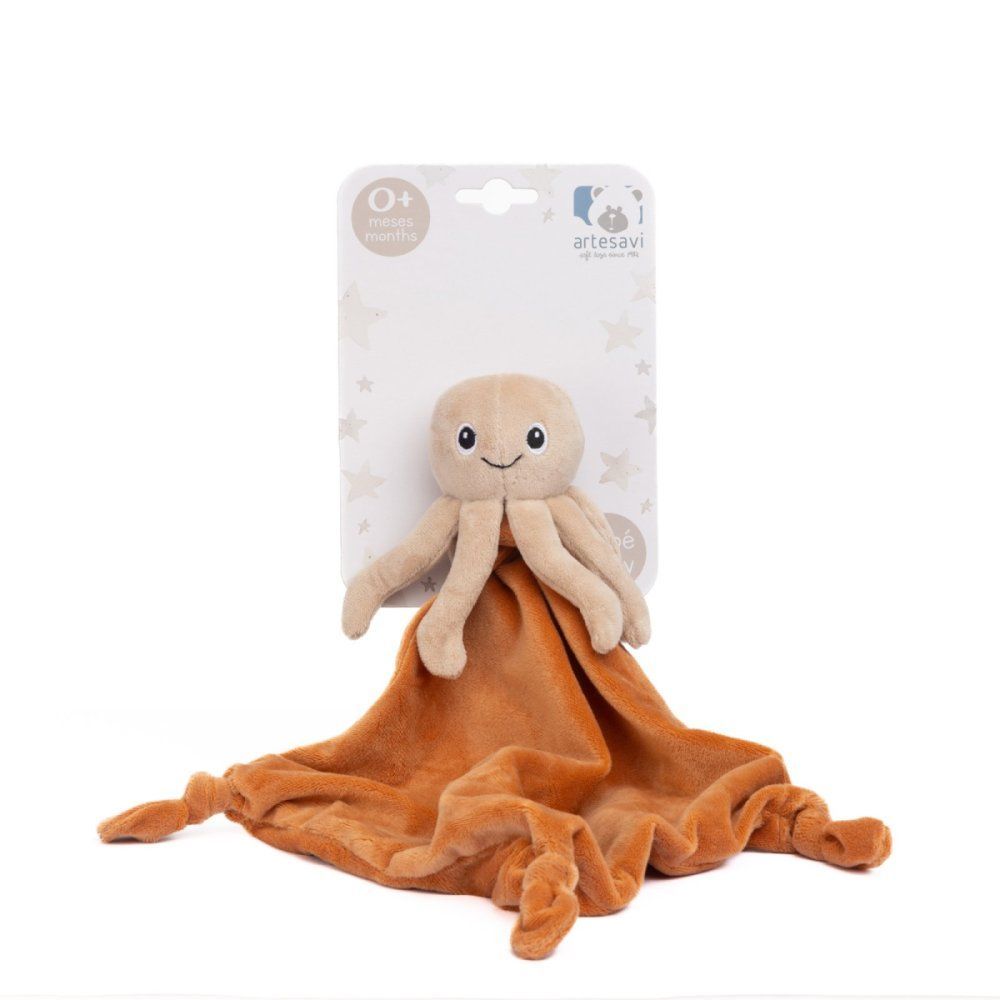 Dou dou pulpo mostaza 25x25 cm