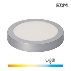 Downlight led superficie 20w 1500 lumens 6.400k luz fria cromo mate edm