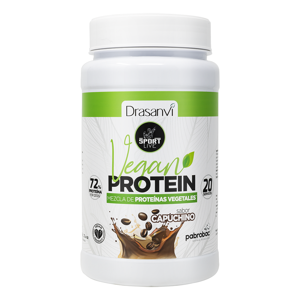 Drasanvi Sport Live Proteína Vegana Capuchino 600 g