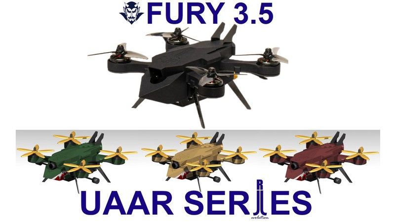 Drone modelo Fury UAAR Serie FPV 3.5 de R-Evolution