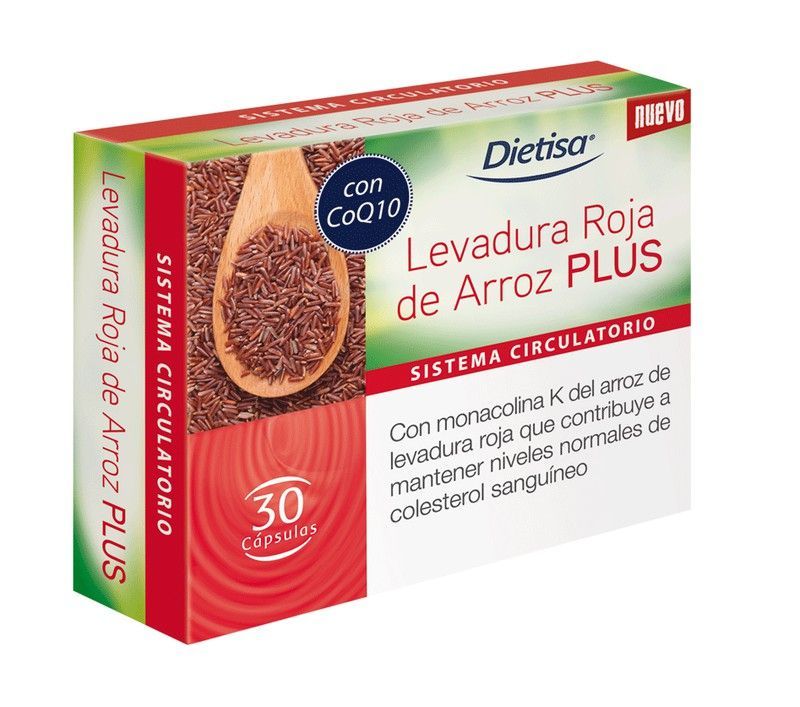 Dts Levadura Roja De Arroz Plus  60 cápsulas