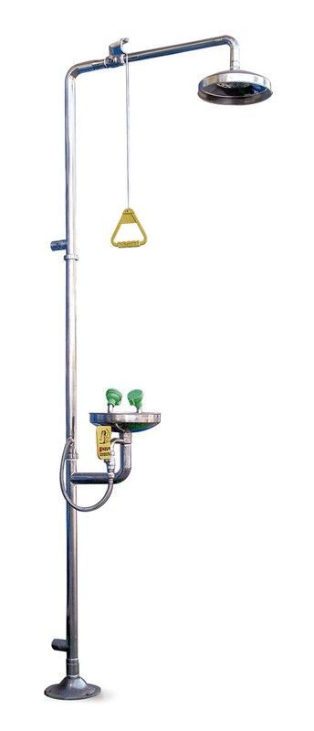 Ducha Lavaojos Acero Inoxidable Steelpro